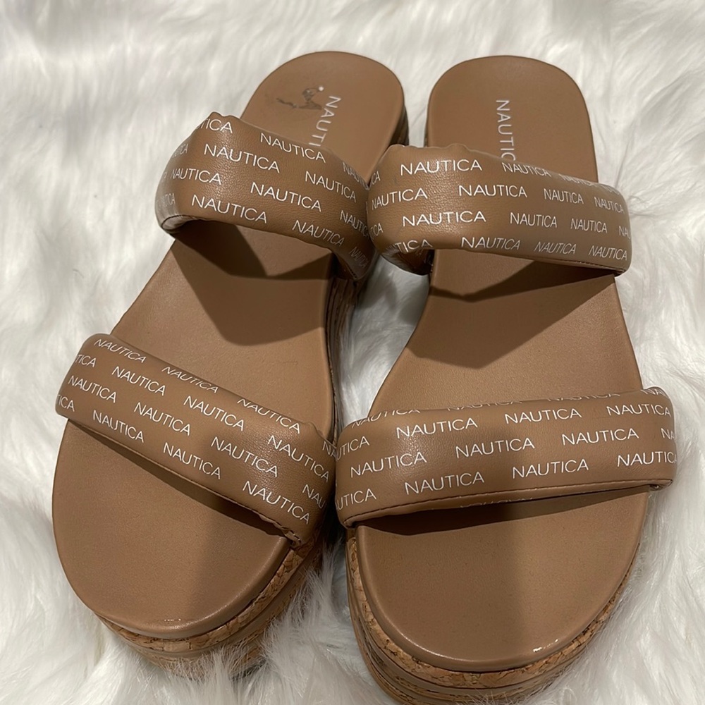 Nautica Sandals Block Neutral Size 7